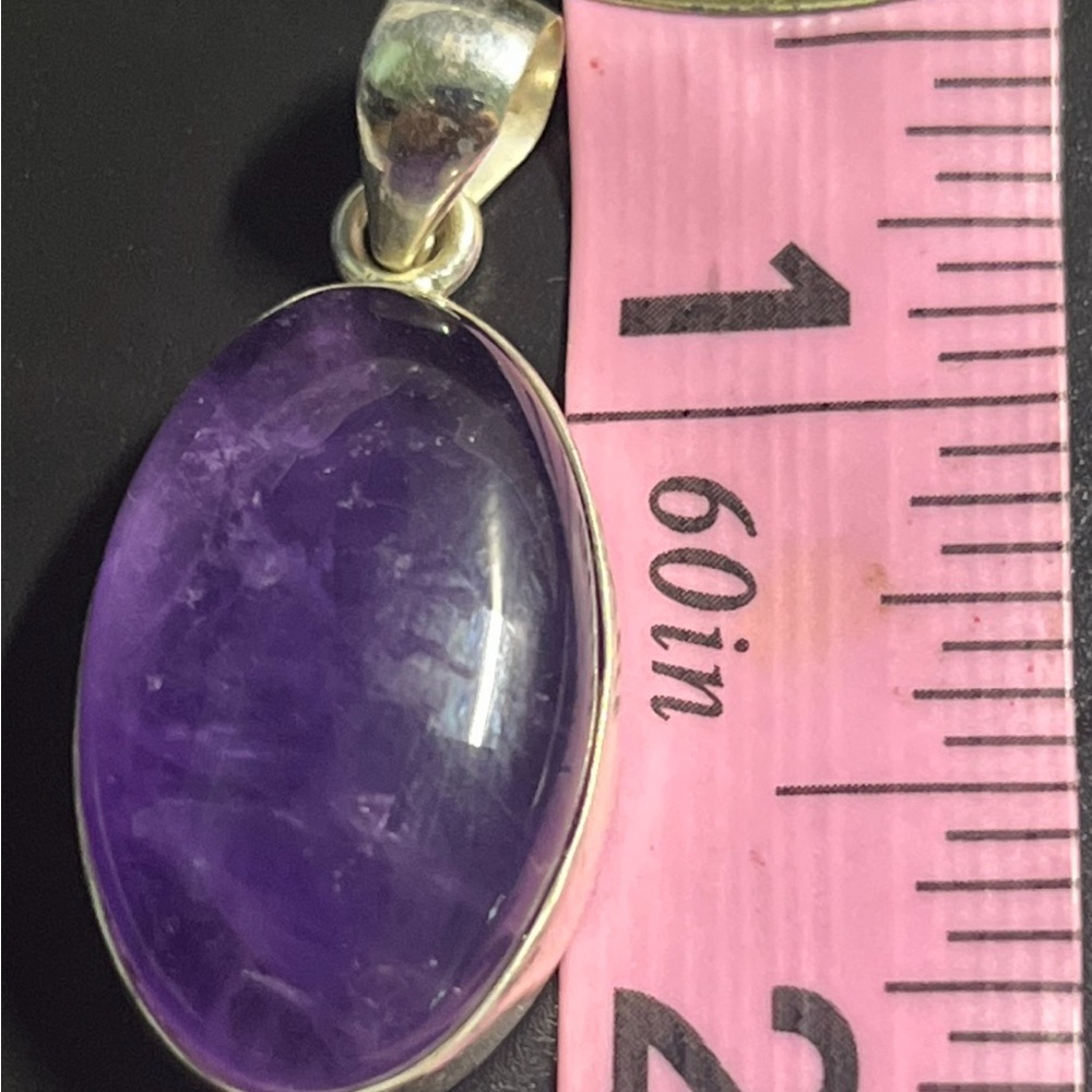 Elegant Native Lapis 925 Silver Southwestern Pendant.